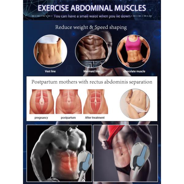 4 Handles Ems Tesla Muscle Stimulator Body Slimming Machine Air Cooling System