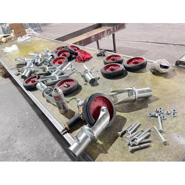 Hollow Stem Scaffold Caster Wheel With Brake 12inch Heavy Duty Castor for Scaffold