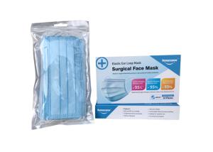 Buy cheap Blue Elastic Earloop Anti Pollution Disposable Nose Mask product
