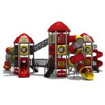 120cm Fall Height Plastic Slide Playground 20 Persons Capacity