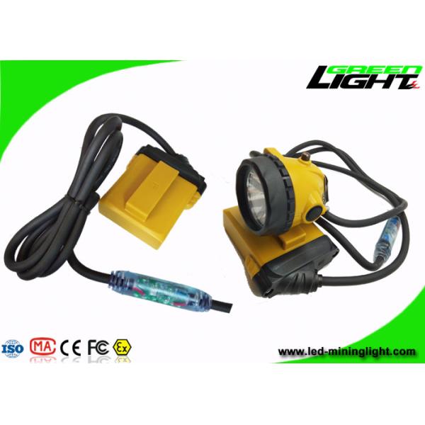 Explosion Prevention LED Miners Headlamp 10.4Ah 25000lux Cable Flashing Light