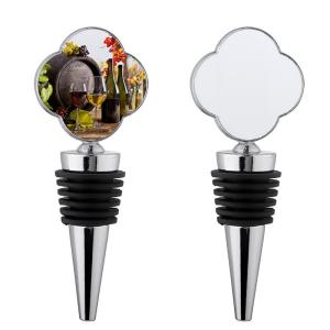 Multiple Shapes Sublimation Wine Bottle Stopper With Aluminum Insert Personalize