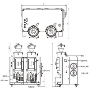 High Efficiency Injection Molding Auxiliary Equipment 24 Hours Auto Start