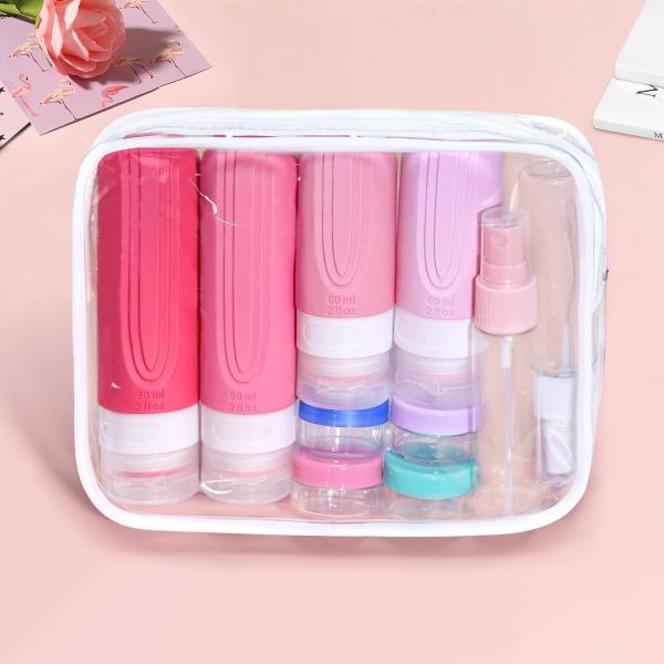 TSA Approved 16-Pack Silicone Travel Bottle Set 90ml and 60ml