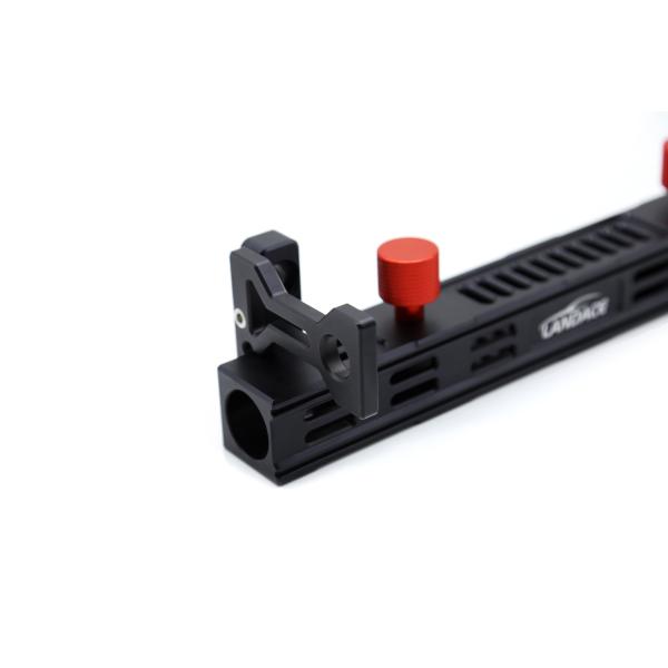 2018-2022 Jeep Wrangler JL Black Red Tangle-Free Telescopic Aluminum Flag Pole System