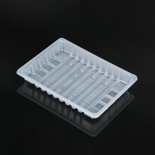 Supermarket Rectangle Roast Chicken Pork Meat Packaging Tray PP Disposable