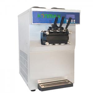 China Countertop Double Cylinder Softy Ice Cream Machine With Magnetic Air Pump on sale