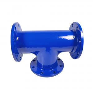 Buy cheap PN10 All Flanged Tee Fittings Ductile Cast Iron Double Flange Three Way product
