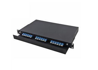 Quality Draw Type Fiber Optic Patch Panel 36 Ports 19 Feets 1U For Cable Management for sale