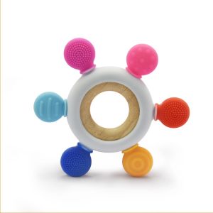 Buy cheap BSCI Food Grade Silicone Teether EN71 BPA Free Nuby Wood product