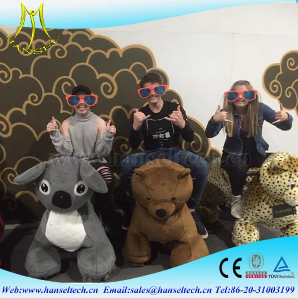 Hansel entertainment ride on mower and fun electric animal ride made in china