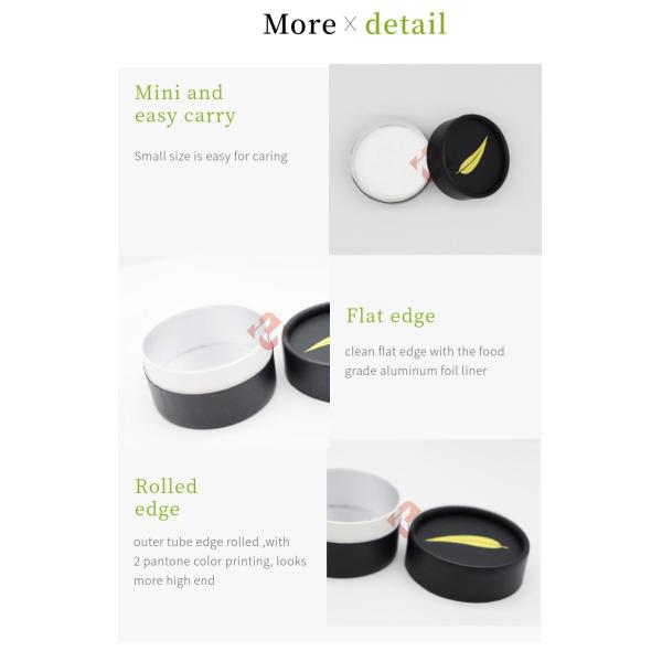 CMYK Printing Custom Cardboard Tube Packaging Glossy Lamination Long Lasting