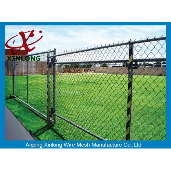 School Chain Link Fence / Hot Dipped Galvanized Chain Link Security Fence