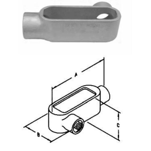 2" IMC Rigid Threaded Form 7 Conduit Bodies Electrical Condulets X type