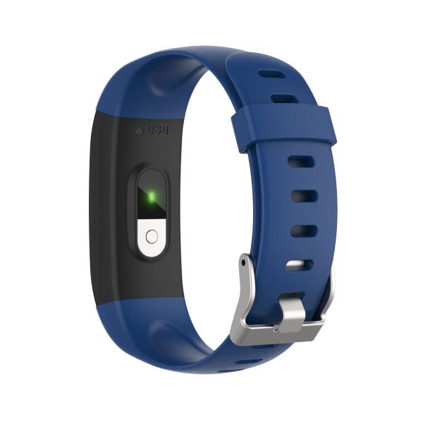 Black TFT IP67 Tuya Smartwatch With Oximeter And Body Temperature