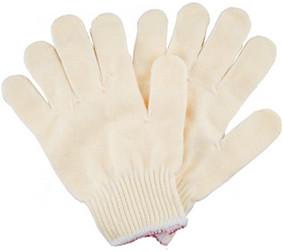 Buy cheap Industrial Cotton Knitted Gloves White PPE Polyester String 24cm Length product