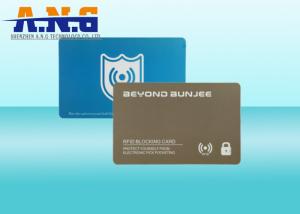 China Security RFID Wallet Blocking Card protect your personal information on sale