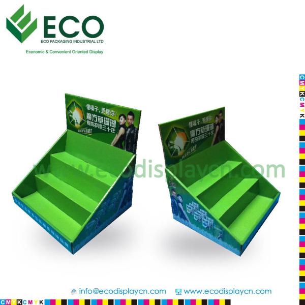 POP Advertising Counter Corrugated Cardbard Display For Retail Supermarket