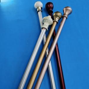 Buy cheap Zinc Alloy 22 Inch 6.7m Black Rod Iron Curtain Rods product