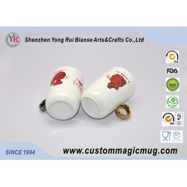 Ring Handle Colour Change Heat Sensitive Mug Custom For Valentine's Day Gifts