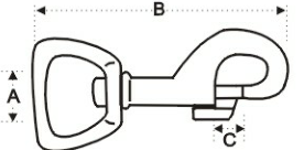Swivel Bolt Snap Hook Square Eye Snap Hook Spring Snap Hook