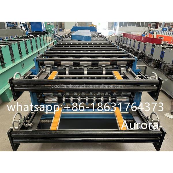 New Double Layer Trapezoidal And Corrugated Profile Steel Roofing Sheet Roll Forming Machine Roof Tile Making Machine