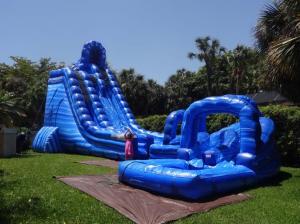 Buy cheap Large Cyclone 32ft Tall Massive Inflatable Water Slides For Big Amusement Park Or Event product