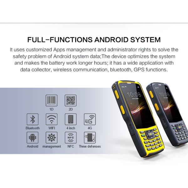 S5 Model IP67 Industrial Android 7.0 Handheld PDA Qr Code Scanner 1D 2D Barcode Reader for Logistics Warehouse