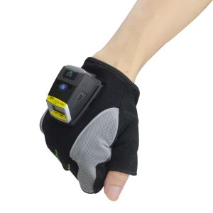 Wireless Offline Barcode Scanner Glove Mini Bar Code Reader MS02
