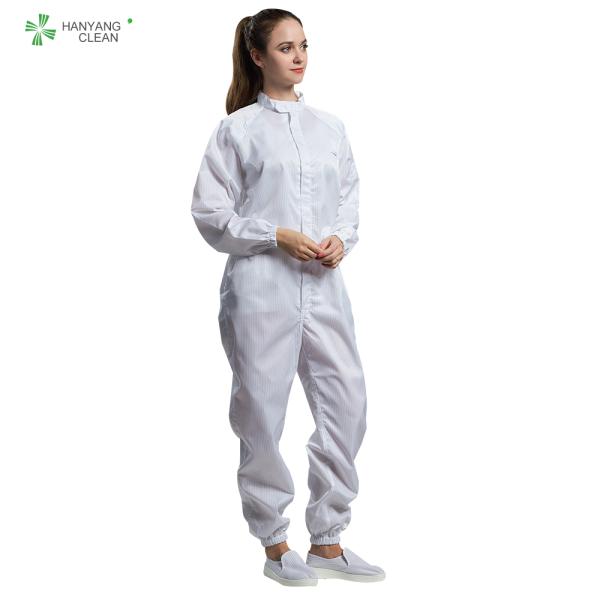 Cleanroom Anti Static Esd Coverall Jumpsuit Autoclavable Sterilization