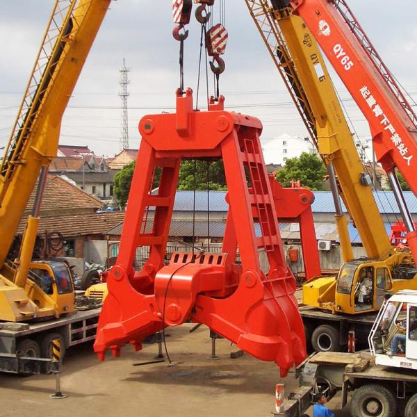 NM400 Mechanical Grab Bucket 2 Peel Dredging Clamshell Material bulk cargo