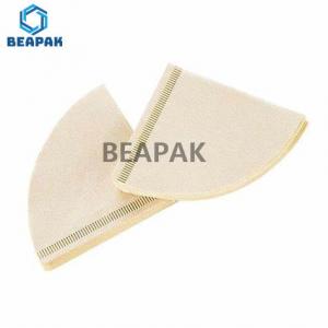 China Wood Pulp Heat Seal Sector Shape Paper Coffee Filter on sale