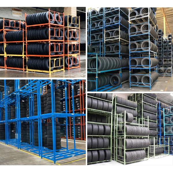 Foldable Stacking rack Stackable Rack For Tire Warehouse Storage Tire Rack