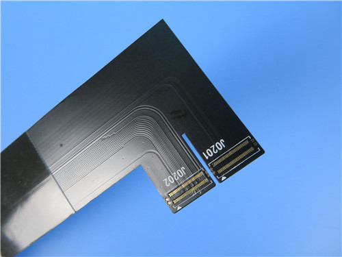 Double Layer Flexible Circuit Board (FPC) Built on Polyimide With Black Coverlay for Medium Access Control
