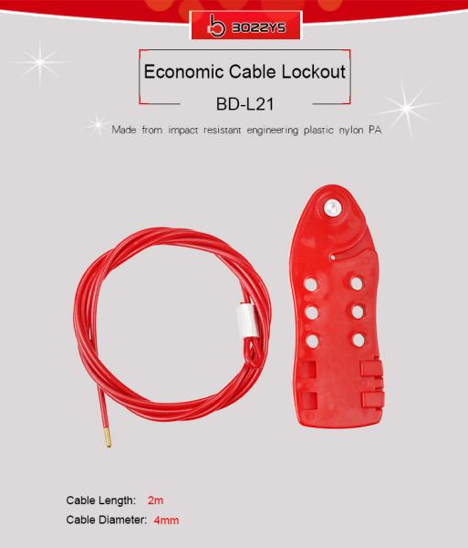 Stainless Steel Adjustable Cable Lockout 160*100*24MM Size One Year Warranty