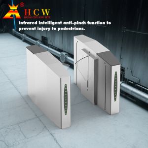 China QR Code Flap Barrier Turnstile Biometric Recognition Access Control Turnstiles on sale