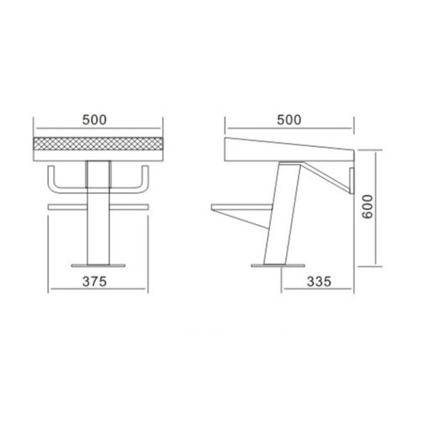 Two Steps Swimming Pool Diving Platform , Durable Swimming Pool Starting Block