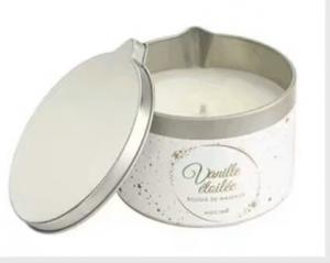 Buy cheap Home scented soy  tin candle with vanilla  fragrance  be loaded in decor printed tin box product