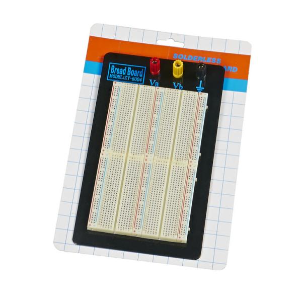 ABS Metal Universal Electronics Breadboard Accept With LEDS Resistors