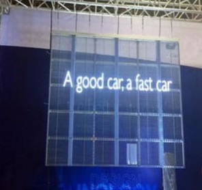 5.6mm High Transparency Led Shop Window Display 11 Scan 63775dots/ M2