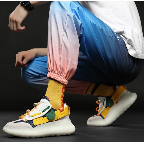 Breathable Flyknit Frabic Big Clunky Shoes soft lining prevent degumming