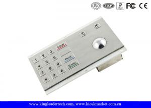 Buy cheap Metal Kiosk Numeric Keypad 16 Flush Keys With Integrated Optical Trackball product