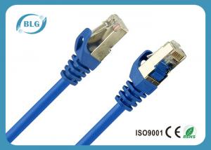 Buy cheap Blue Shielded Cat5e Patch Cable , 568B Cat5e Shielded Twisted Pair Cable product