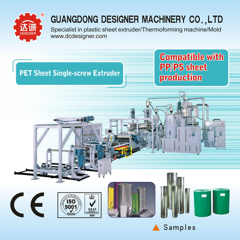 China PET/PLA Single Screw Sheet Extrusion line on sale