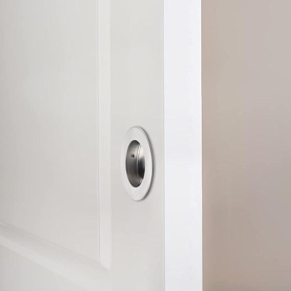 Flush Hidden Pull Handle Round SUS304 For Closet