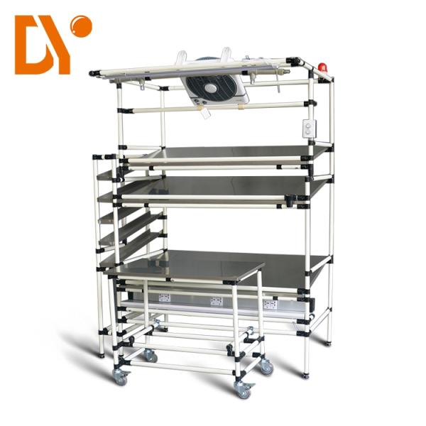 Lean Pipe Workshop Working Table DY172 , Customized Movable Workbench