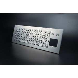 Metal Stainless Steel Industrial Keyboard With Touchpad For Kiosk