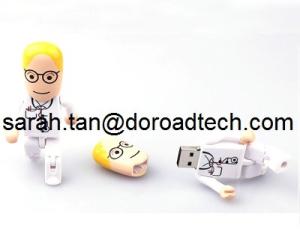 Buy cheap High Quality Plastic Robot USB Flash Drives, Customized Figures Available product