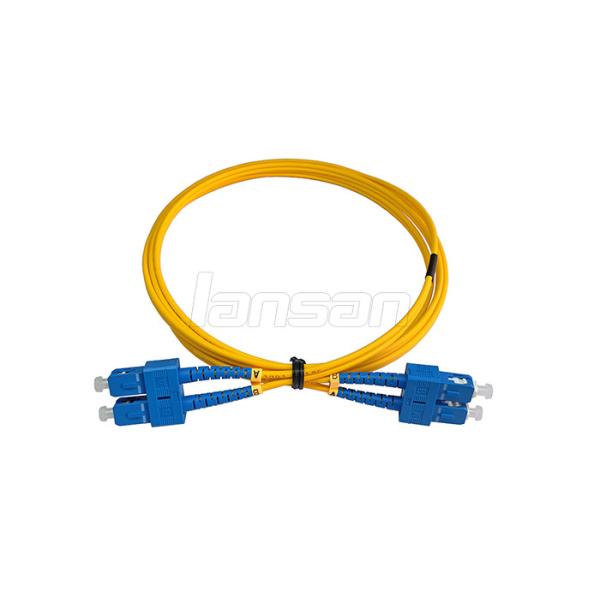 Multimode FC To FC Simplex OM3Fiber Optic Patch Cord Insertion Saving Loss