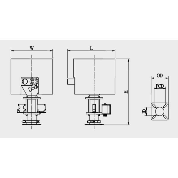 Durable Hot Air Hopper Dryer Stainless Steel Material Silver Color